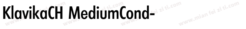 KlavikaCH MediumCond字体转换